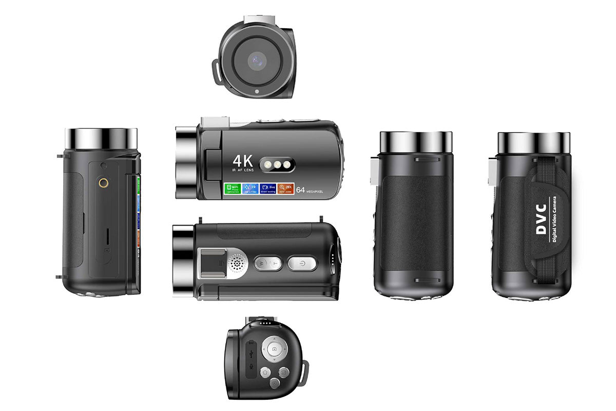 4K Video Camera Camcorder 64MP Vlogging Camera With 28X Digital Zoom for YouTube