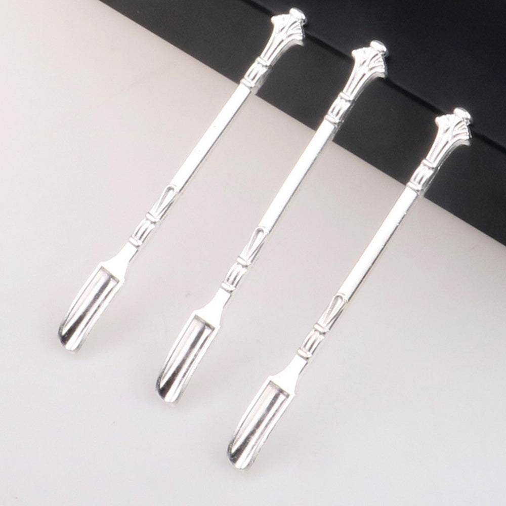 6Pcs Mini Metal Scoop Portable Small Sampling Spoon for Spice and Coffee