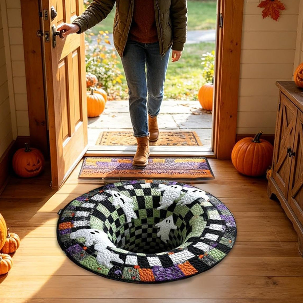 3D Round Non Slip Soft Halloween Rug for Living Room Bedroom-Style 2