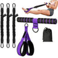 Pedal Resistance Band with Handle Adjustable Puller Exercise Bands for Home Gym Office