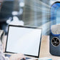 Desk Bladeless Fan with Humidifier USB-Powered Portable Air Conditioner Fan with LED Display