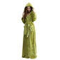 Winter Long Flannel Hooded Bath Robe