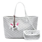 Women's Goyard Inspired Tote Bag with Wallet