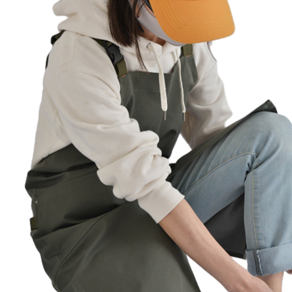 Kitchen Apron Water-Resistant Overalls Bib Apron
