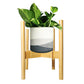 Adjustable Bamboo Plant Stand Holder Indoor for Stable Plant Display