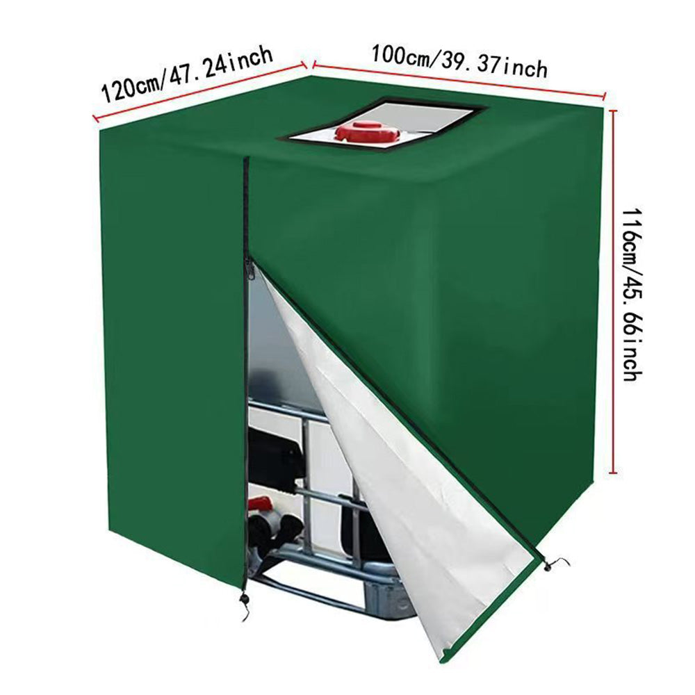 420D Oxford Fabric Cover for 1000L IBC Water Tank with Zipper