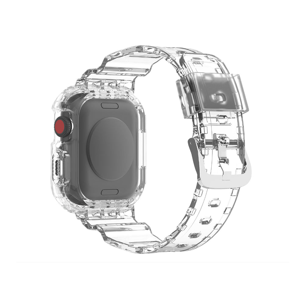 2Pcs Transparent Sports Wristband Replacement Strap for Apple Watch