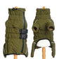Dog Coat 4 Legs Covered Windproof Waterproof Dog Winter Jacket-Green