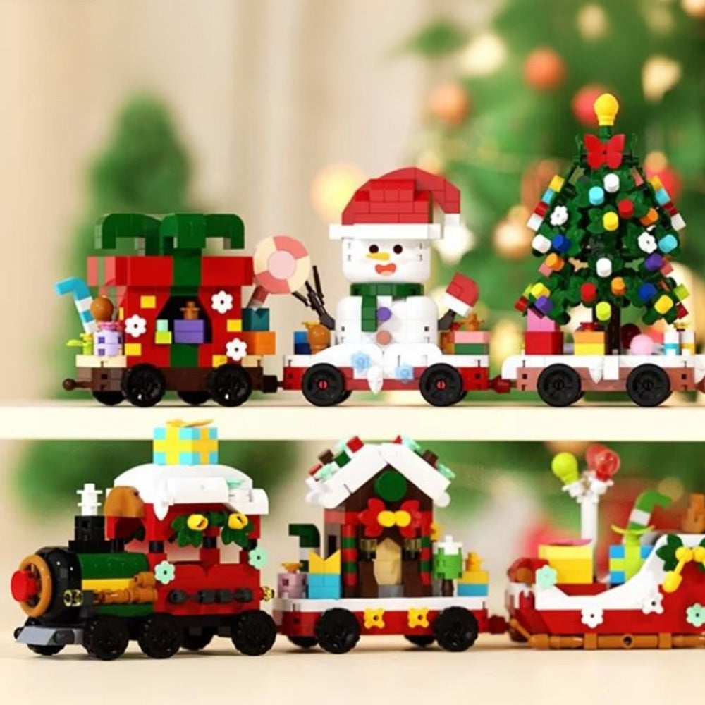 Christmas Building Blocks Set Xmas Building Figures DIY Stocking Stuffers
