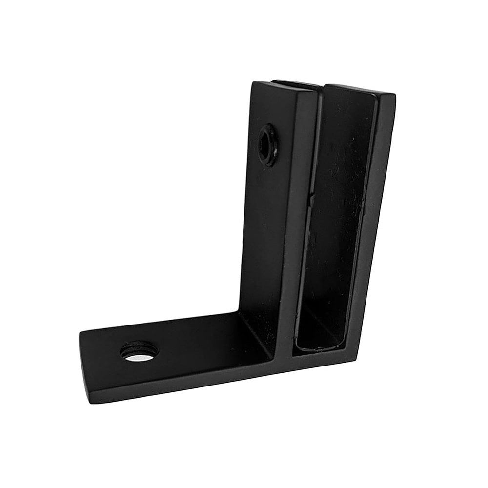 304 Stainless Steel Pool Fence Glass Clamp for 10 to 12mm Panels-Black