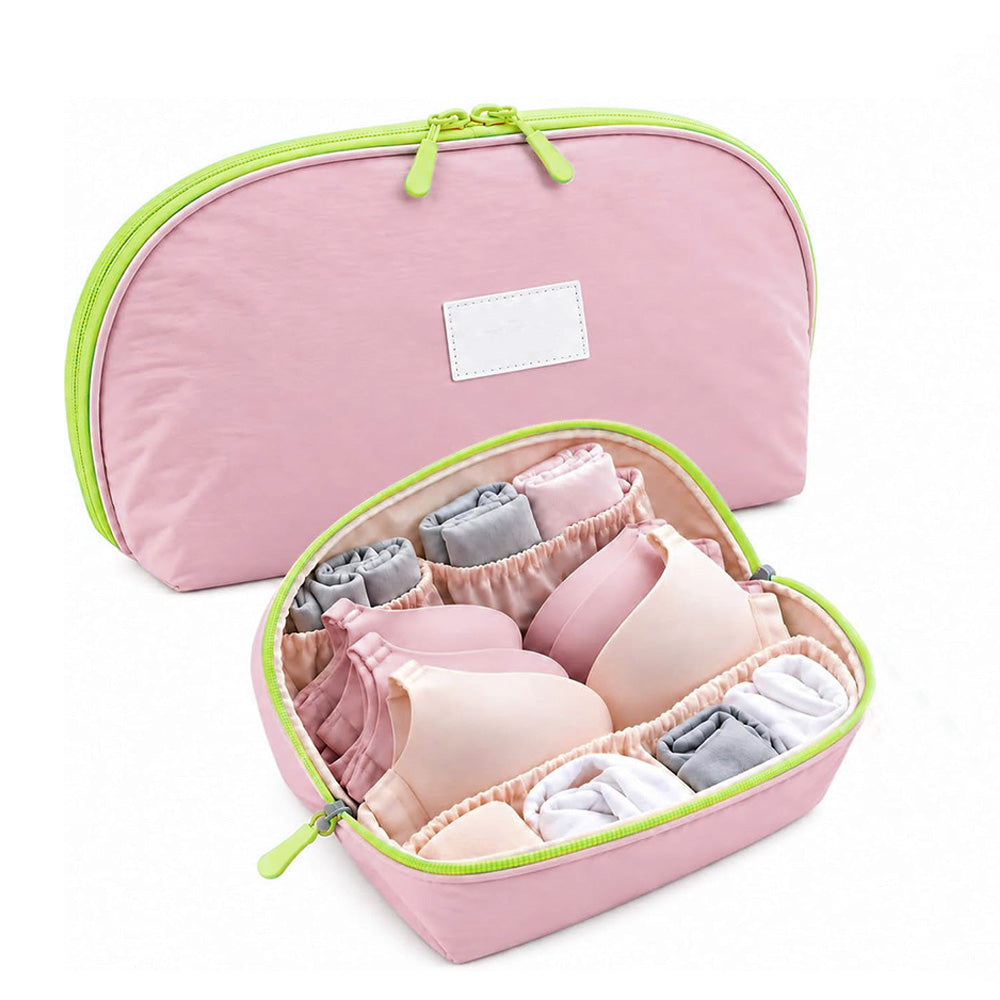 3-in-1 Clam-Shaped Underwear Bra Panty and Sock Travel Storage Bag