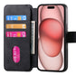Magnetic Wallet Case for iPhone 17Series RFID Blocking Card Holder Phone Stand