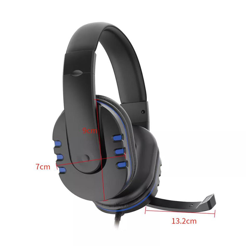 Gaming Headset Headphone with Microphone Volume Wired for PS4 PS5 XBOX ONE