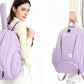 Sports Tennis Backpack PU Water-Resistant Badminton Racket Bag with Separate Shoe Compartment Rucksack for Gym Outdoor