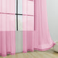 2Pcs 210x134cm Rod Pocket Sheer Curtain Voile Curtain Window Drape Privacy Draperies for Living Room
