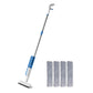 Double-sided Movable 2-in-1 Squeegee Mop with 5 Mop Cloth for Window Floor Cleaning