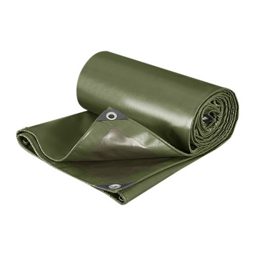 Heavy Duty Waterproof Canvas Tarp with Metal Grommets for Camping Sunshade Rain Cover