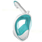 Full Face Snorkel Mask – 180 Degree Panoramic View Anti-Fog & Leak Proof-Green