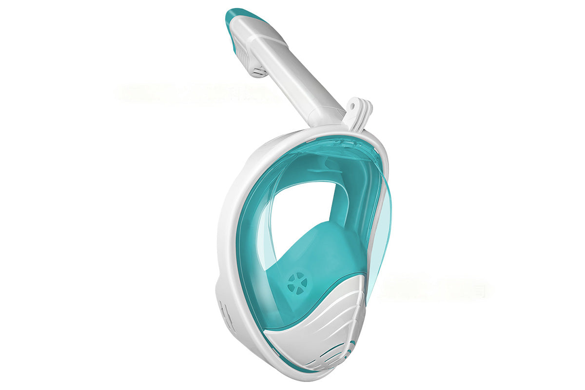 Full Face Snorkel Mask – 180 Degree Panoramic View Anti-Fog & Leak Proof-Green