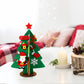 5Pcs Felt Christmas Tree Set DIY with Removable Ornaments Xmas Hand Craft Decoration