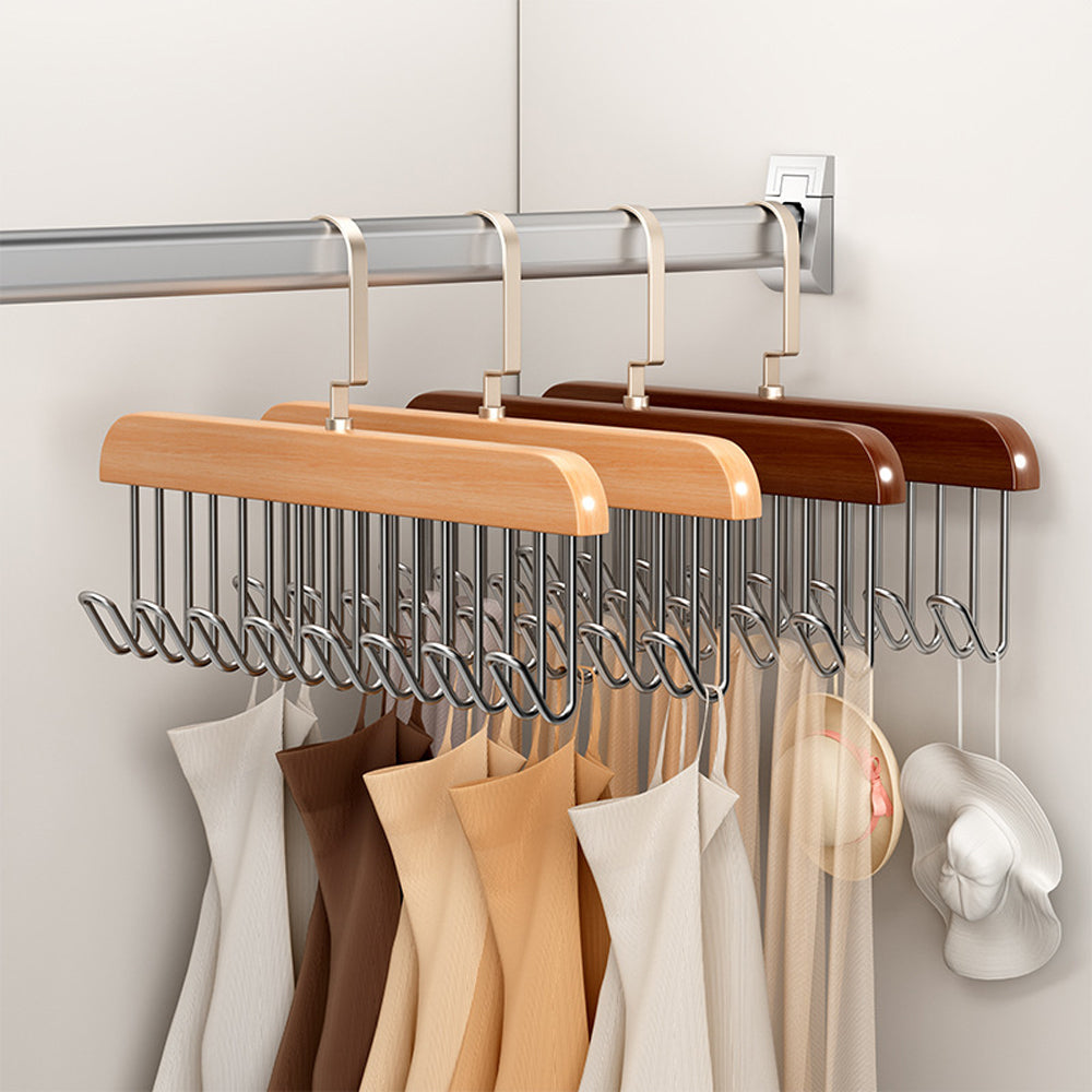 2Pcs Multi Hook Anti Slip Space Saving Clothes Hanger