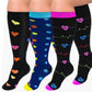 3 Pairs Plus Size Socks for Women Men Knee High Support for Nurses Pregnancy-Style 2
