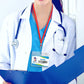 50 Flat Polyester ID Badge Lanyards with 360 Degree Swivel Hooks