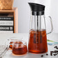 Durable Glass Cold Brew Coffee Maker with Airtight Lid