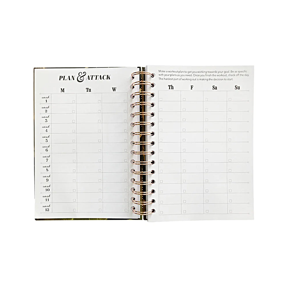 A5 Daily Exercise Planner Log Book for Women & Men