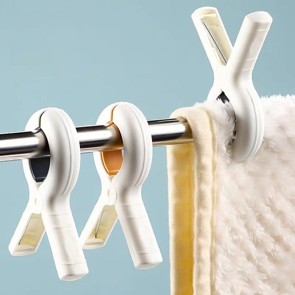 8Pcs Wind-Resistant Clip Peg Large Clamp for Clothes Drying Rack