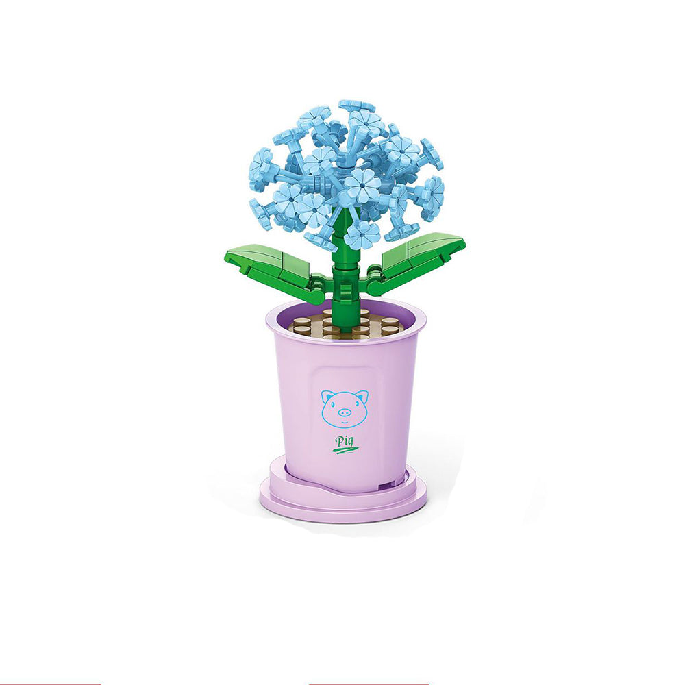 12Pcs Artificial Plants Decor Building Kits Toy for Kids and Adults
