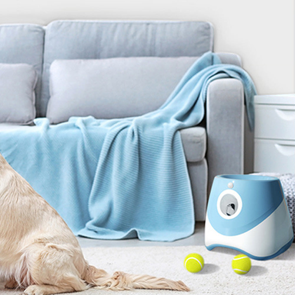 Automatic Dog Tennis Ball Launcher with 3 Balls and 3 Throwing Distances