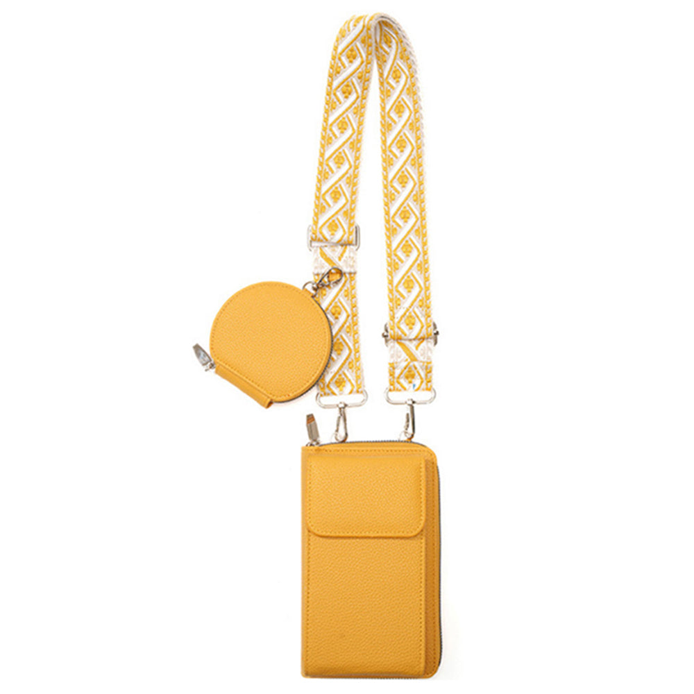 PU Leather Cell Phone Purse Small Crossbody Bags With Credit Card Slot
