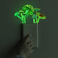 2Pcs Glow in The Dark Mushroom Wall Sticker