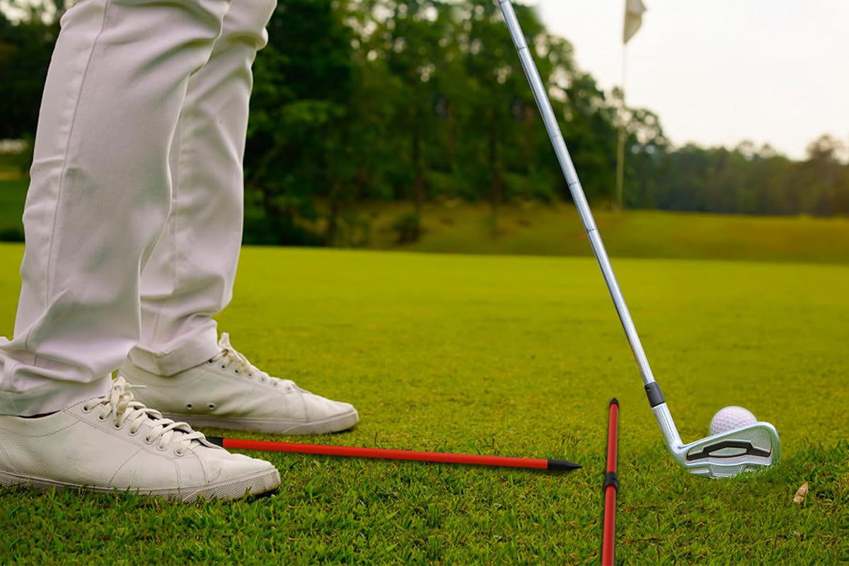 3-Section Golf Alignment Stick Foldable Swing Training Aid
