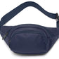 Waist Bag With 3 Zipper Pockets Crossbody Bag Unisex Large Fanny Pack For Travel Holiday