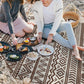 Geometric Striped Pattern Rug