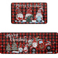 2PCS Christmas Floor Mats Set Non Slip Kitchen Rug for Bathroom Living Room Doorway