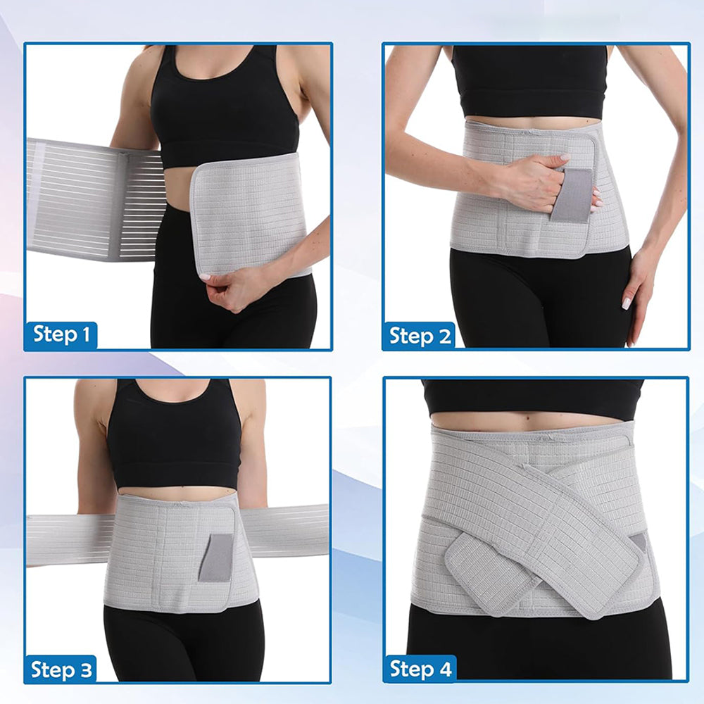 Bamboo Charcoal Fiber Belly Band Adjustable Waist Support for Daily Use