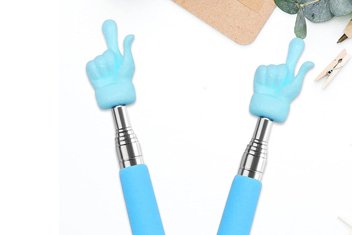 4Pcs Telescopic Teachers Pointer Extendable Hand Pointer Finger Pointer Stick