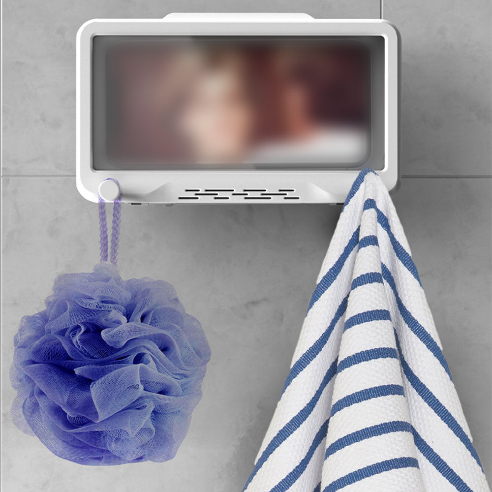 Wall Mounted Waterproof Phone Case Bathroom Shower Phone Holder