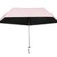 Black Coated Compact Folding Umbrella Lightweight Portable Pocket Umbrella