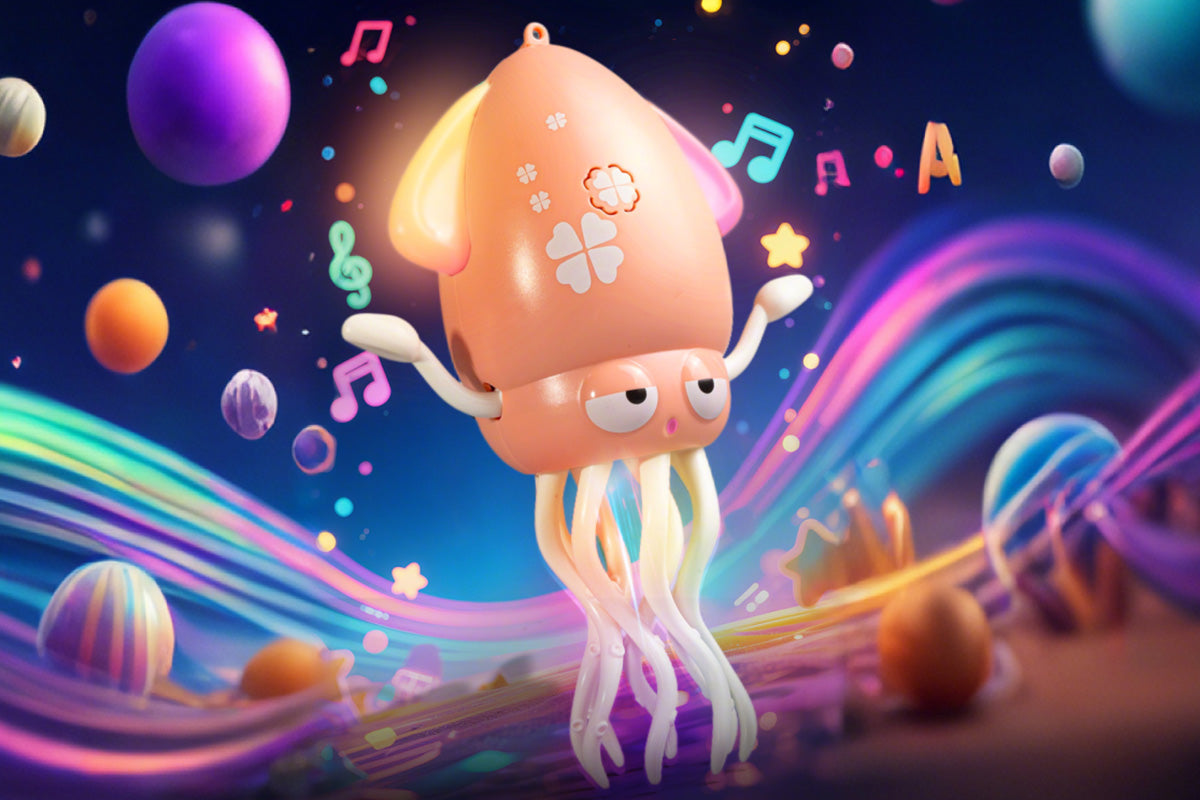 Dancing Octopus Toy Electric Crawling Octopus Tummy Time Toy Dancing Music Squid