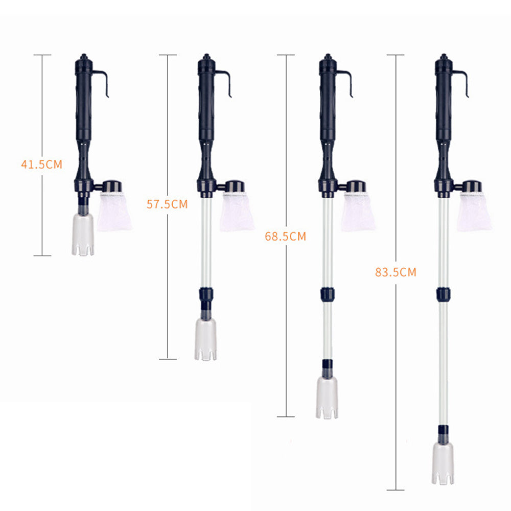 Electric Siphon Vacuum Cleaner Aquarium Fish Tank Clean Pump for Water Change