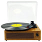Portable Retro Bluetooth Vintage Vinyl Record Player with Speakers