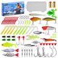 78Pcs Plastic Fishing Lures Tackle Prawn Shrimp Flathead Bream Cod Bass Lure Fishing Kit