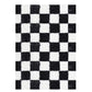 Soft Plush Shaggy Rug Checkered Thickened Non Slip Carpet for Living Room Bedroom