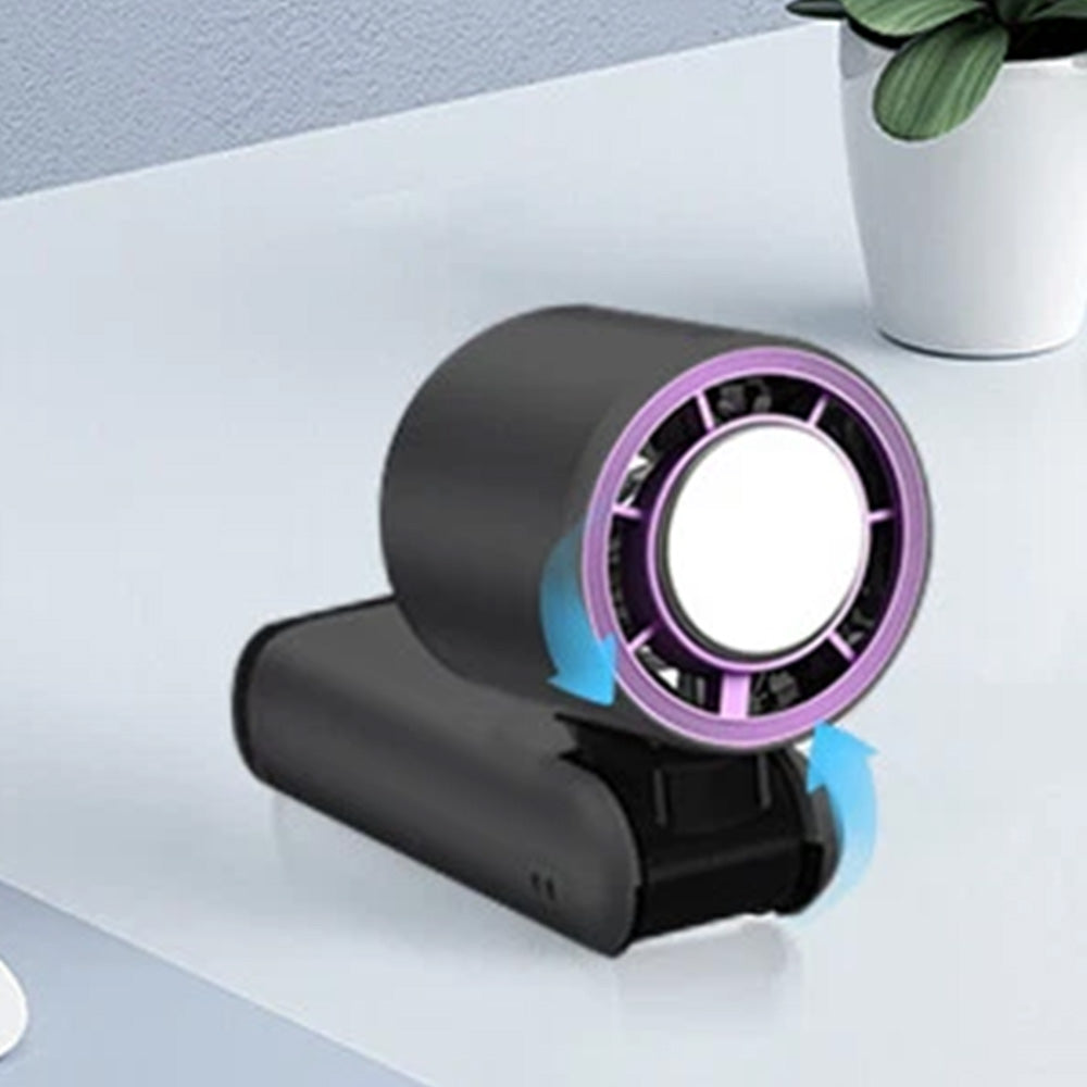 100 Speeds Digital Display Cold Compress Cooling Fan USB Fan with Lanyard
