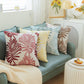 2Pcs 45x45cm Palm Leaf Floral Print Single-Sided Pillow Cover for Sofa Pillow