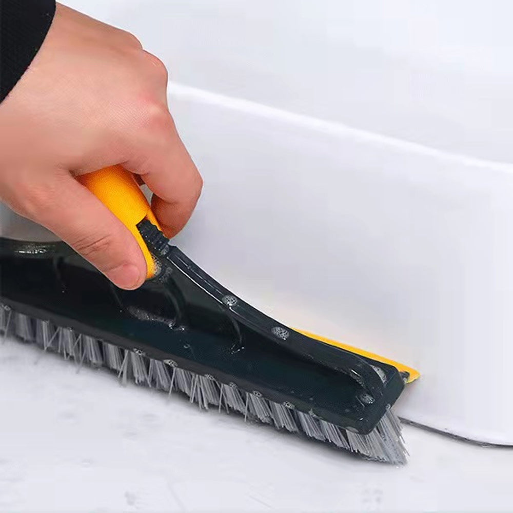 2 in 1 Floor Scrub Brush Crevice Cleaning Brush